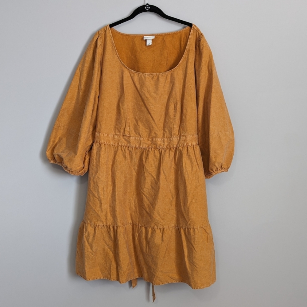 Ava & Viv Faded Puff Sleeve Dress